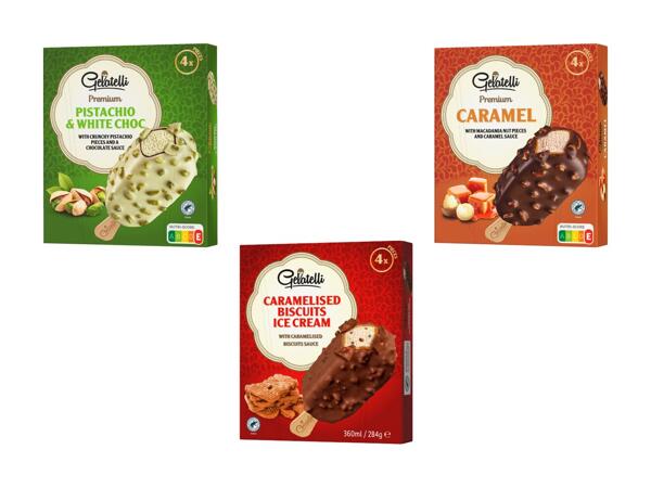 Premium Glace mit Sauce