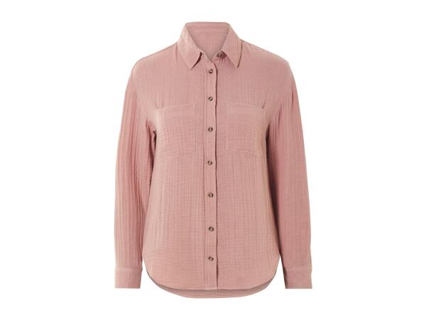 Esmara Ladies' Muslin Long Sleeve Shirt - Pink