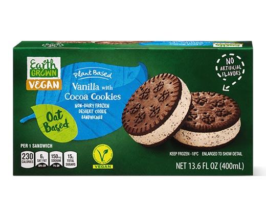 Earth Grown 
 Non-Dairy Chocolate Chip or Chocolate Cookie Sandwiches