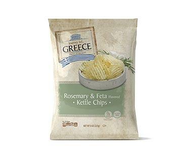 Journey To... Greece Rosemary and Feta Krinkle Cut Kettle Chips