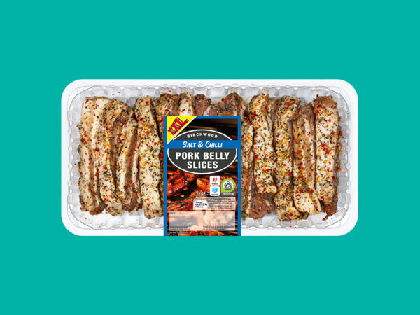 Birchwood Salt & Chilli Pork Belly Slices
