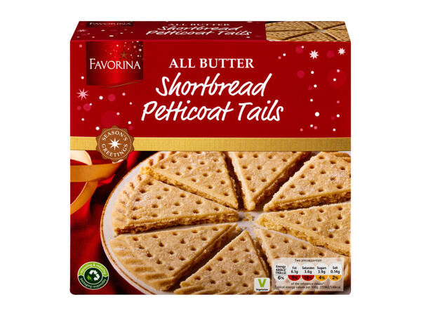 Favorina Petticoat Tails Shortbread Carton