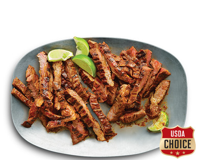Fresh USDA Choice Seasoned Skirt Steak for Fajitas