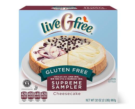liveGfree Gluten Free Cheesecake Sampler