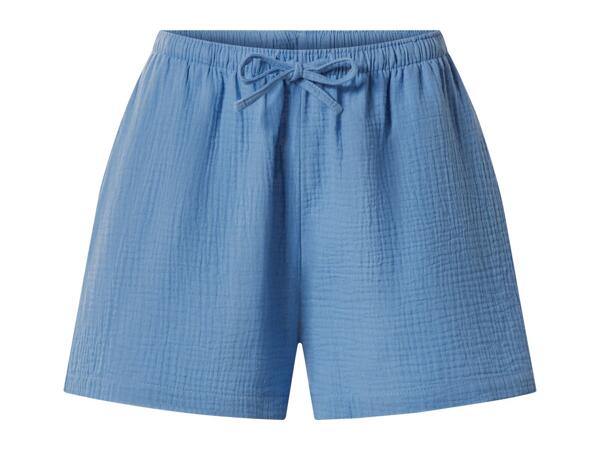 Ladies' Blue Muslin Shorts