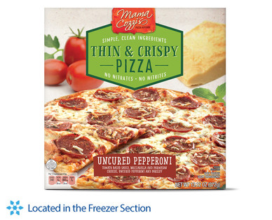 Mama Cozzi's Pizza Kitchen Uncured Pepperoni or Four Cheese Pizza