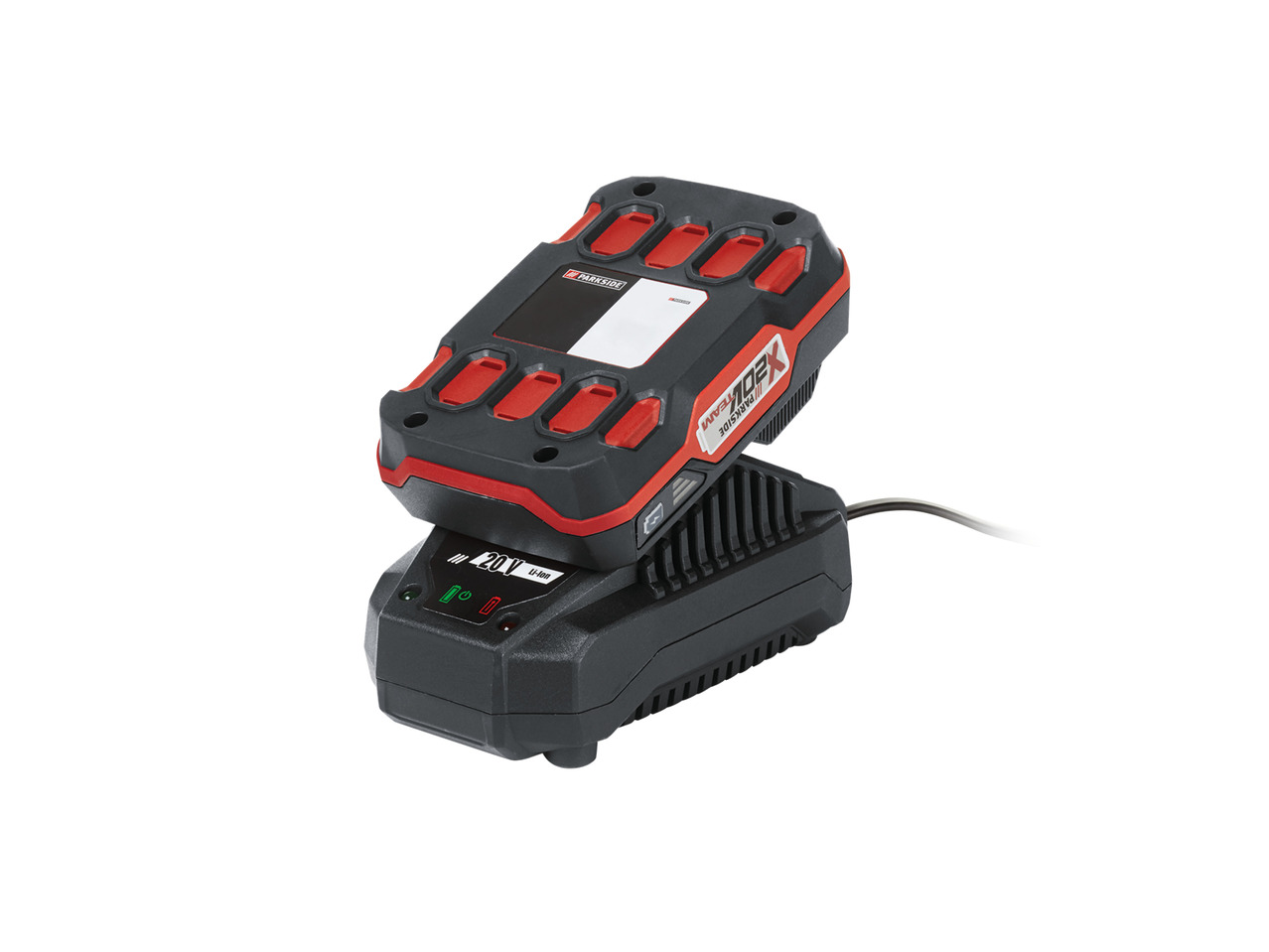 PARKSIDE(R) Genopladeligt batteri og hurtigoplader