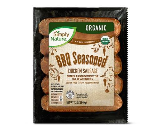 Simply Nature 
 Organic Chicken Sausage BBQ or Green Chile
