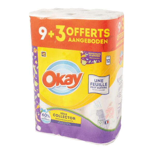OKAY(R) 				Essuie-tout, 12 pcs