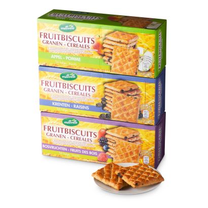 Biscuits aux fruits, pack de 9