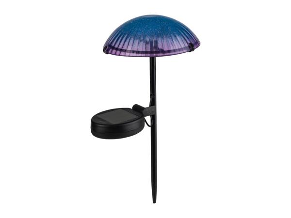 Blue Solar Mushroom Garden Stake Light