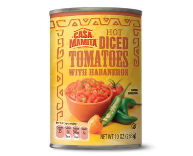 Casa Mamita Diced Tomatoes With Green Chiles and Habaneros