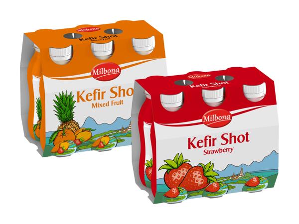 Kefirshot mit Fruchtsaft