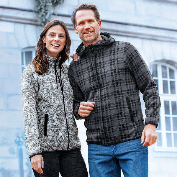 Strickfleece-Jacke