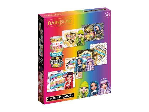 Rainbow High Tape Art Cards
