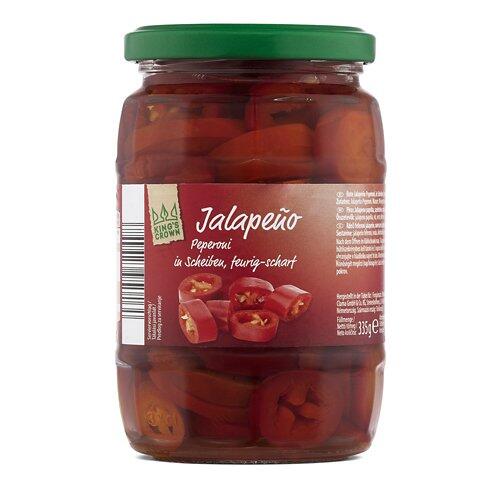 KING'S CROWN Pfefferoni Mix scharf, Jalapeno rot