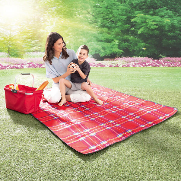Isolierte Picknickdecke mit Alu-Rückseite
