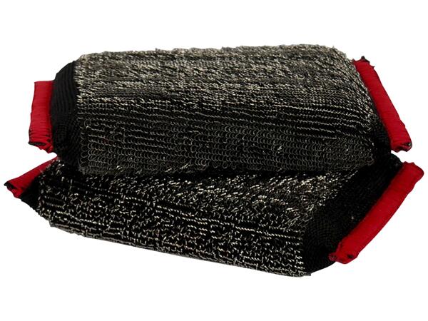 Grill scouring pad, 2 pieces