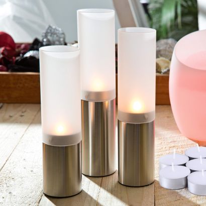 Photophores d'ambiance, 3 pcs