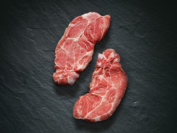 Côtelettes de cou de porc, pack de 2