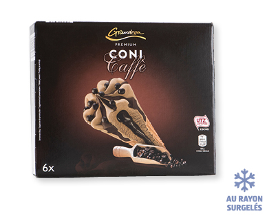 Cornets glacés premium au café GRANDESSA