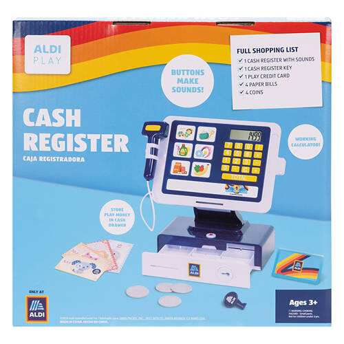 Kids ALDI Themed Cash Register Toy, 11 piece set