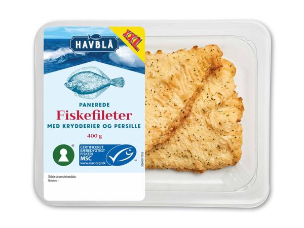 Panerede fiskefileter