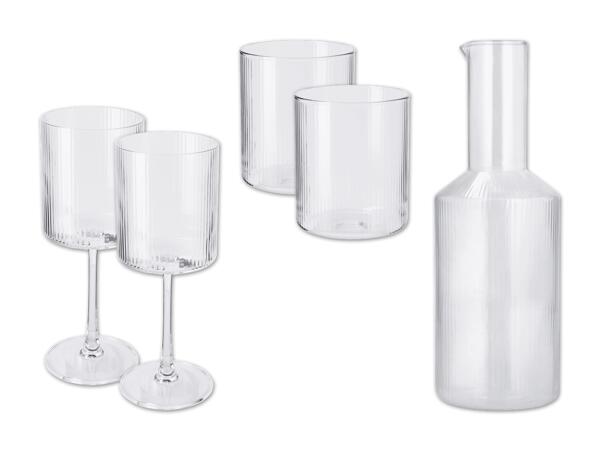 Glas, 2 Stück/Karaffe