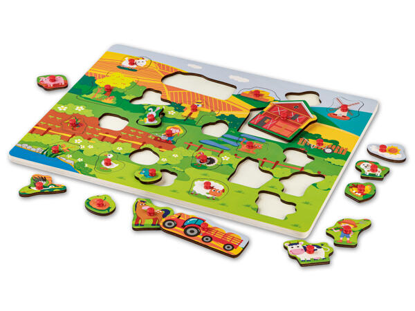 Holz-Puzzle Lernspiel