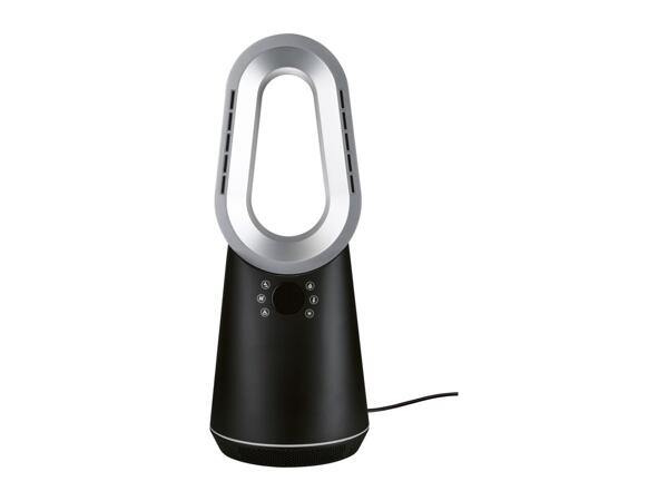 Silvercrest Bladeless Desk Fan Heater - Black