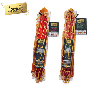 Specially Selected Whole Salami and Cutting Board