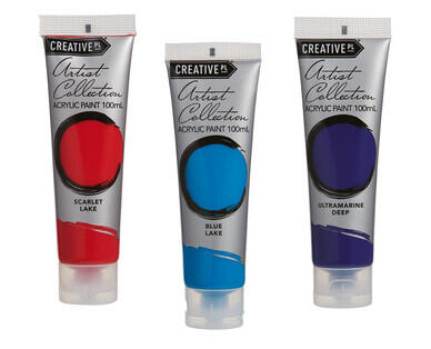 Acrylic Artist Paint Tubes 100ml