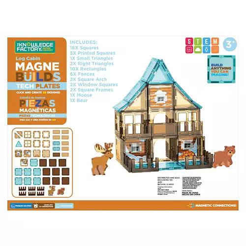 48 Piece Camping Magnetic Tiles Build Plates