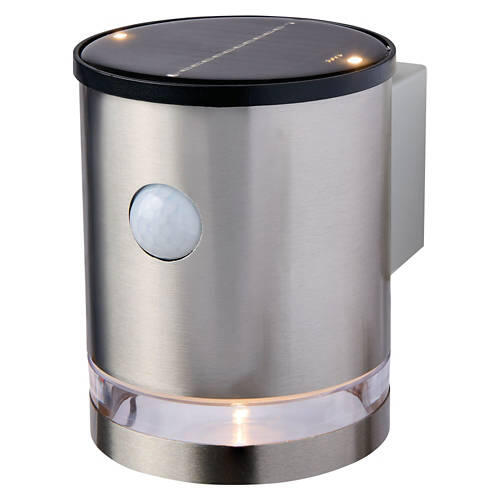 Round Solar Wall Spot, Silver
