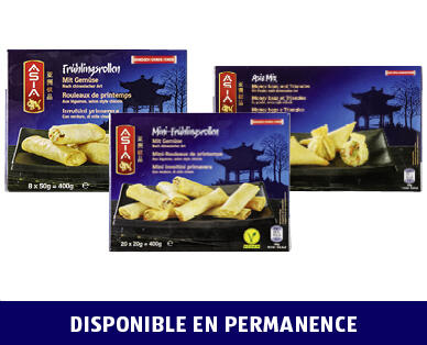 ASIA 
 ROULEAUX DE PRINTEMPS/ MÉLANGE ASIATIQUE