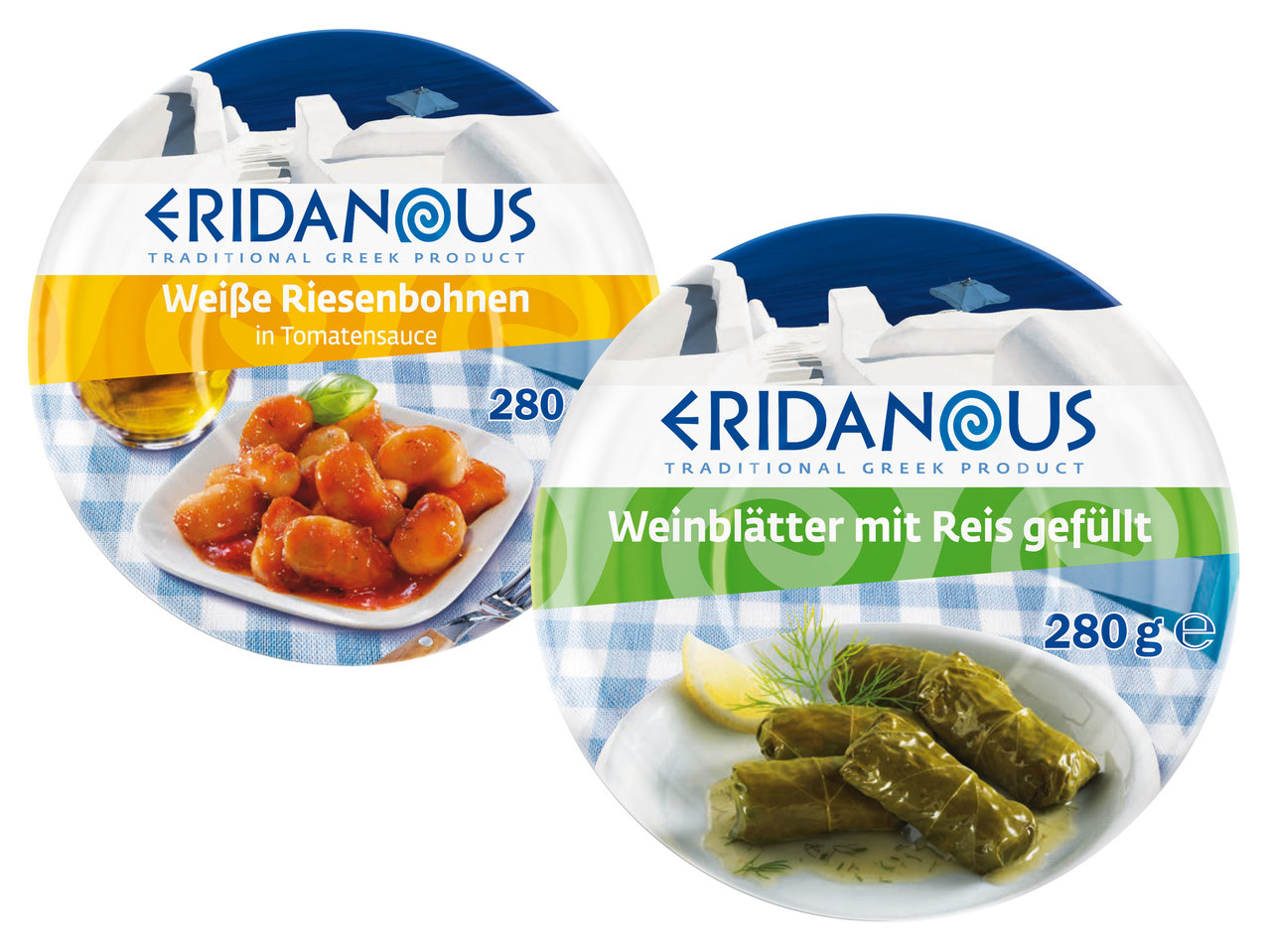 ERIDANOUS Weinblätter mit Reis/Fertiggericht griechischer Art