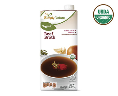 SimplyNature Organic Beef or Vegetable Broth