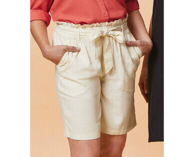 Women's Linen Blend Shorts