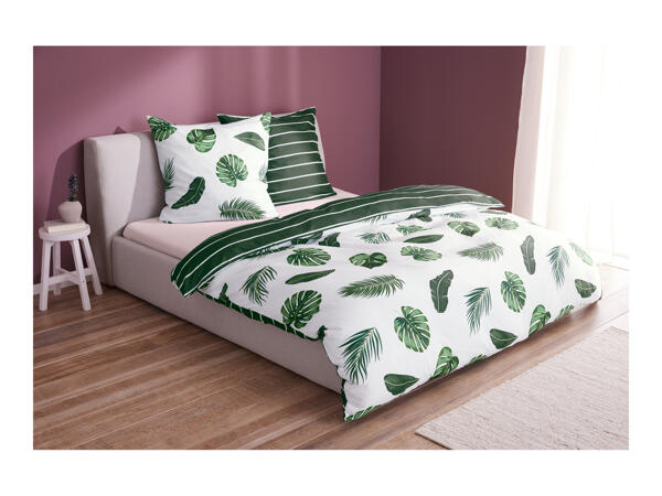 Livarno Home Sateen Fitted Sheet - Double