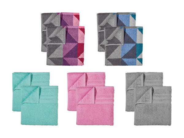 Serviettes de toilette éponge, lot de 2