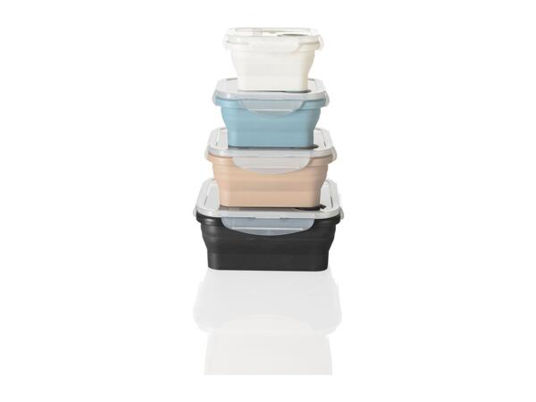 Ernesto Collapsible Square Food Storage Containers - Set of 4