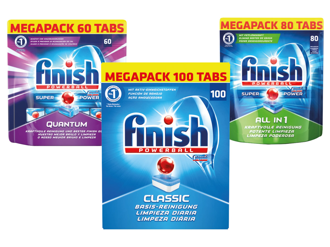 FINISH Classic, Alles-in-1 oder Quantum Tabs