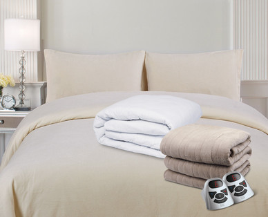 Easy Home Heated Mattress Pad or Microplush Blanket