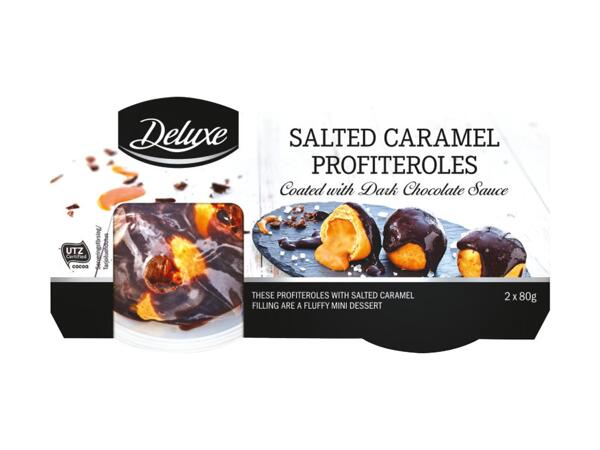 Salted Caramel Profiteroles