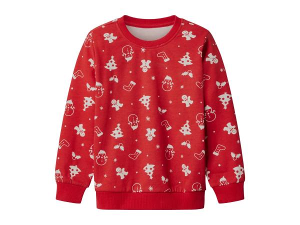 Lupilu Younger Kids' Red Christmas Sweatshirt