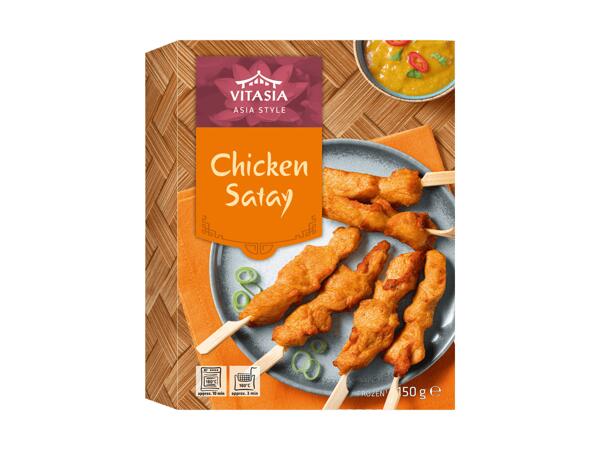 Brochettes de filet de poulet satay