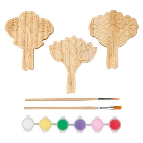 Paint Your Own Easter Wood Craft - Flowers