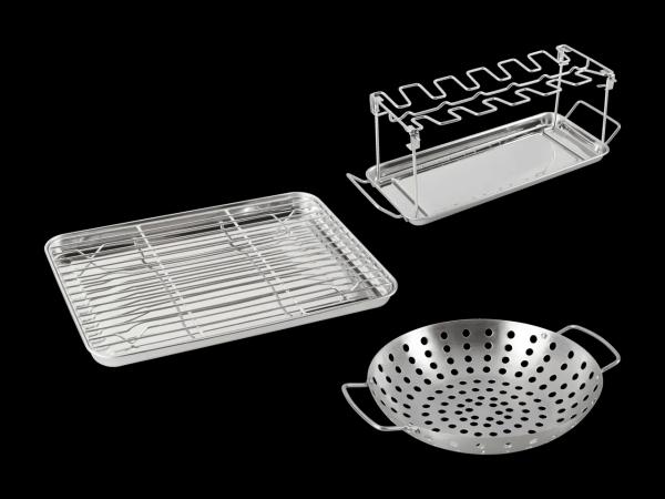Edelstahl Grillschalen/Pfanne