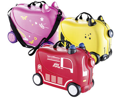 KINDER-TROLLEY MIT SITZFUNKTION