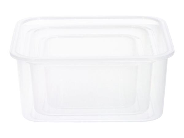 Silvercrest Square Food Storage Container Set - 3 Pieces